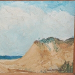 cape cod sand dunes enar bredberg 1960s oil  8 x 11
