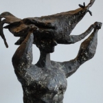 luciano minguzzi bronze 1950s  27 x 11 x 10