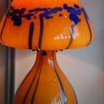 1970s french glass lamp