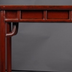 antique red lacquer wine table china early 1900s