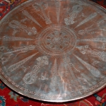 islamic copper tray 18c