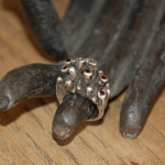 1970s sterling brutalist ring