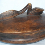 lozi tribal wood bowl, zambia