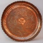 old persian copper tray